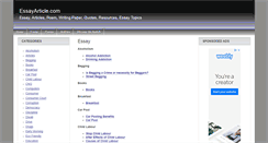 Desktop Screenshot of essayarticle.com