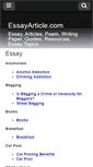 Mobile Screenshot of essayarticle.com