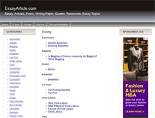 Tablet Screenshot of essayarticle.com